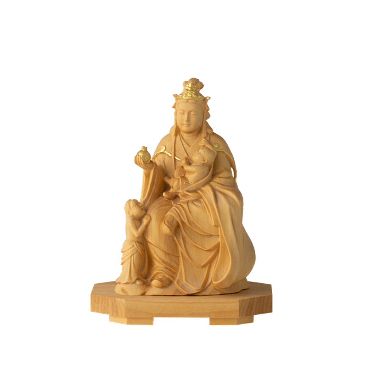 RIYAK リヤク BASIC ベーシック 鬼子母神 LY-BKB 木製仏像 ご利益 仏具 仏像 木製 木彫り 置物 置き物 縁起物 仏像フィギュア