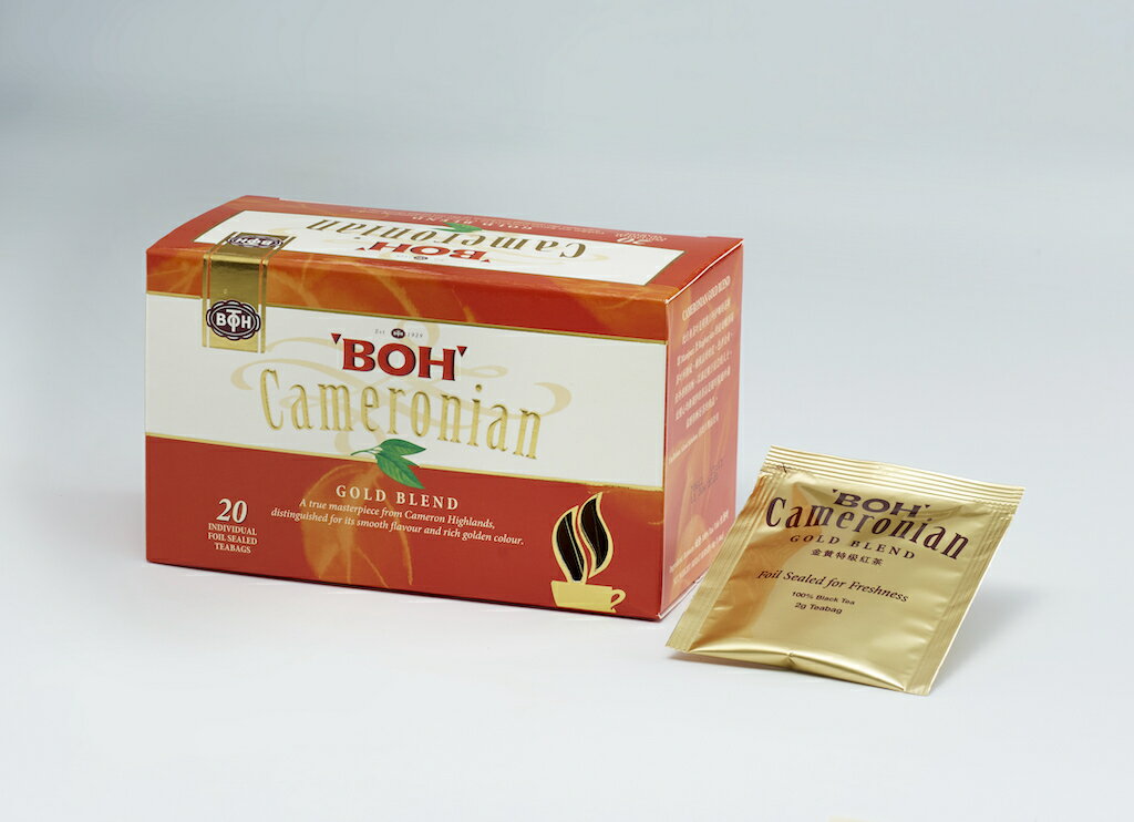 BOH TEA キャメロニアン ゴールドブレンド（ティーバッグ）2g×20袋 マレーシア ハラル食品
