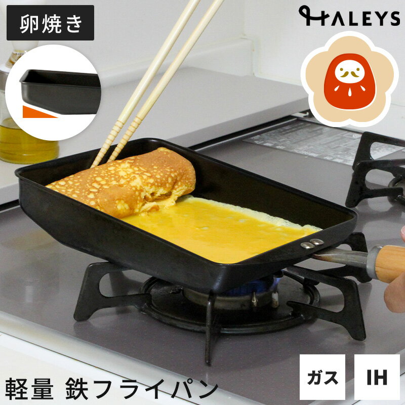 【クーポンで25％OFF！12/31まで 】【デビュー専用】 鉄製 卵焼きフライパン 返しやすい 斜め構造 燕三..