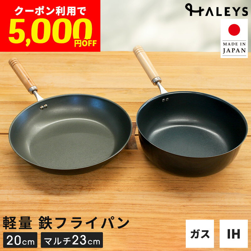 決算セール！クーポン利用で【5,000円OFF！】 鉄フライパン 2点セット 鉄フライパンセット マルチ鉄フライパン23cm 2…