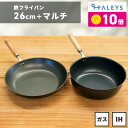 期間限定ポイント10倍! 鉄フライパンセット マルチ鉄フライパン23cm 鉄フライパン26cm 鉄フライパンIH 軽量 IH対応 直火 ガス 鉄製フライパン 燕...