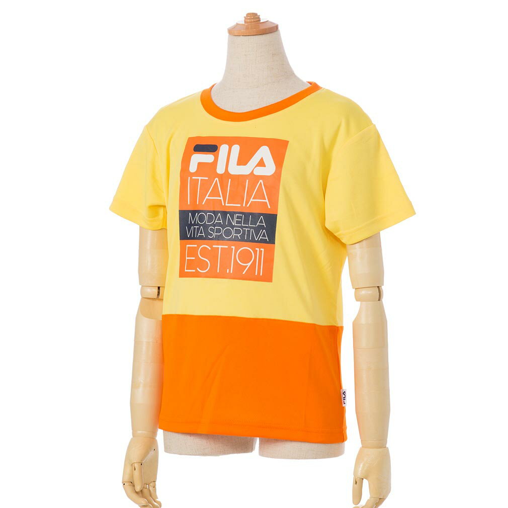 C3★半袖Tシャツ/フィラ(FILA)(J6802)ガールズ プリント半袖T【FIU40】【あす楽対応】【楽ギフ_包装】【スポーツ用品 カジュアル ティーシャツ トップス スポーツウェア スポーツウエア 子供服 トレーニングウェア 女の子 運動着】【1000円ポッキリ】