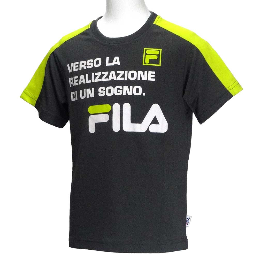 A4★半袖Tシャツ/フィラ(FILA)ジュニア(D1904) 肩切替【FIU40】【あす楽対応】【楽ギフ_包装】【スポーツ用品 カジュアル ティーシャツ トップス スポーツウェア スポーツウエア 子供服 トレーニングウェア 男の子 部活】