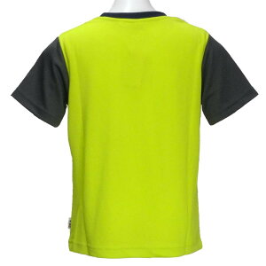半袖Tシャツ/フィラ(FILA)ジュニア(D1905)ラグラン袖切替31黄緑