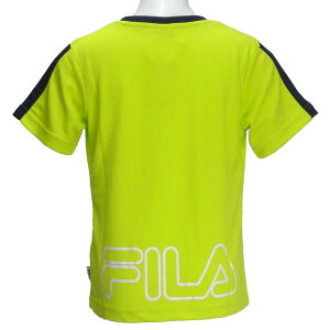 半袖Tシャツ/フィラ(FILA)ジュニア(D1910)肩切替31黄緑
