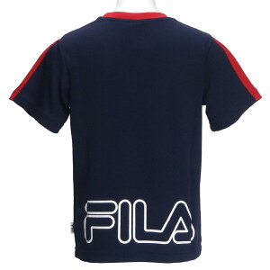 半袖Tシャツ/フィラ(FILA)ジュニア(D1910)肩切替45紺