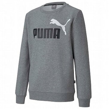 C5★裏起毛トレーナー/プーマ(PUMA)ジュニア(585245)ESS 2カラー クルー スウェット FL B スエット ビッグロゴ 【ADAI247】【あす楽対応】【楽ギフ_包装】【スポーツブランド スポーツウェア トレーナー トップス 冬服 子供服 キッズ トレーニング】
