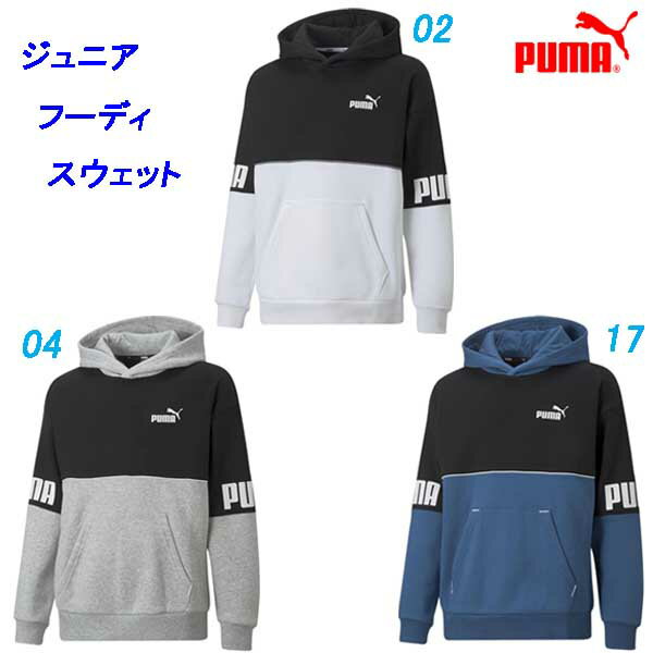 ★プルオーバーパーカー/プーマ(PUMA)ジュニア 裏起毛スウェットパーカー(672616)