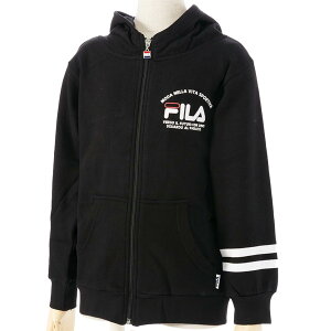 フルZIPパーカー/フィラ(FILA)ジュニア(D4816)フルジップスウェットパーカー05黒