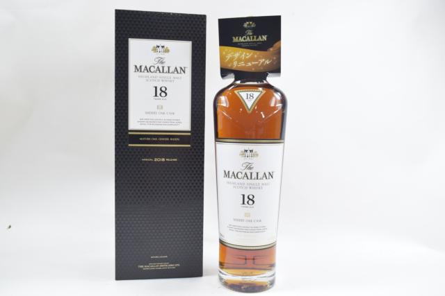 【未開栓】マッカラン MACALLAN 18年 2018 シェリーオークカスク シングルモルト 700ml 箱付 【中古】