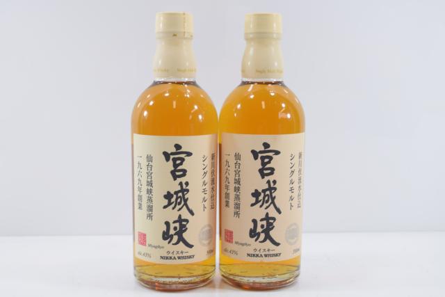 【未開栓】ニッカ 宮城峡 500ml 2本セット 旧ラベル 【中古】