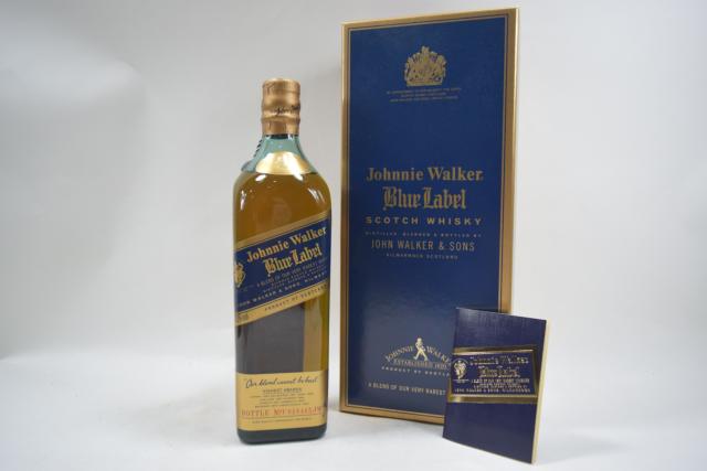 【未開栓】ジョニーウォーカー JOHNNIE WALKER ブルーラベル 750ml 箱 【中古】