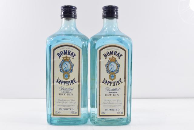 【未開栓】古酒 BOMBAY SAPPHIRE ボンベイ サファイヤ ジン スピリッツ ブルー 750ml 2本セット 【中古】