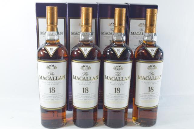 【未開栓】マッカラン MACALLAN 18年 1997 700ml 箱付 4本セット 【中古】