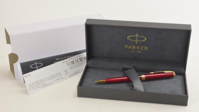 【中古】【美品】PARKER 未使用保管品 PARKER パーカー ボールペン レッド×ゴールド 箱付 レッド×ゴールド ボールペン