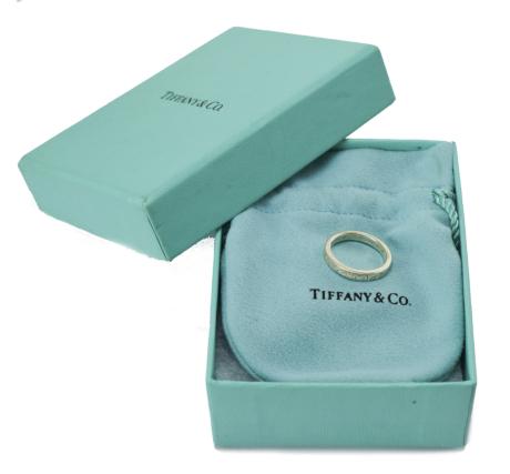 【中古】【美品】Tiffany & Co. ティファニー ノーツリング シルバー925 箱付き リング 指輪