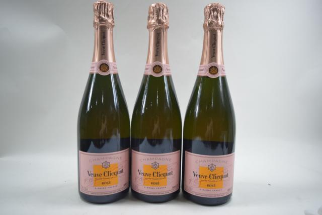 【未開栓】ヴーヴクリコ VEUVE CLICQUOT ロゼ 750ml 3本セット クール便送料込み 【中古】