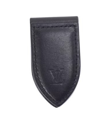 【中古】【美品】LOUIS VUITTON ルイヴィトン 美品 パンス ア ビエ マネークリップ ビルクリップ マグネット開閉式 レザー ブラック M63630 ブラック