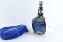 【未開栓】ロイヤルサルート ROYAL SALUTE 21年 陶器 青 750ml 巾着 【中古】