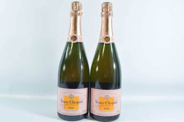 【未開栓】ヴーヴクリコ VEUVE CLICQUOT ローズラベル ロゼ 750ml 2本セット 【中古】