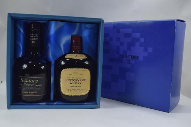 【未開栓】サントリー オールド ウイスキー ダルマ/スペシャルリザーブ 750ml 2本セット 箱付 ...