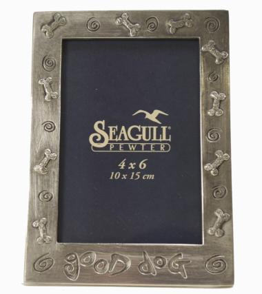 【中古】SEAGULL PEWTER シーガル ピューター フォトスタンド 写真立て フレーム カナダ 1995 good dog シルバー その他