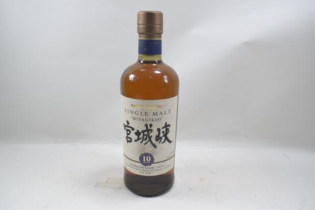 【未開栓】ニッカ 宮城峡 MIYAGIKYO 10年 シングルモルト 700ml ウイスキー 終売品 送料無料 【中古】