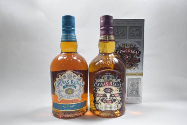 【未開栓】シーバスリーガル CHIVAS REGAL 12年/ミズナラ 700ml 2本セット 【中古】