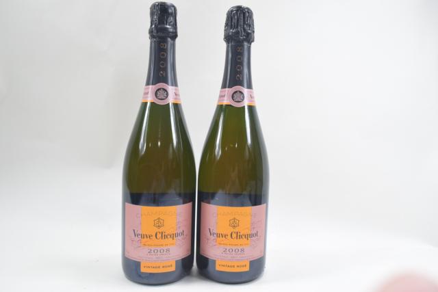 【未開栓】ヴーヴクリコ VEUVE CLICQUOT 2008 ヴィンテージ ロゼ 750ml 2本セット 【中古】