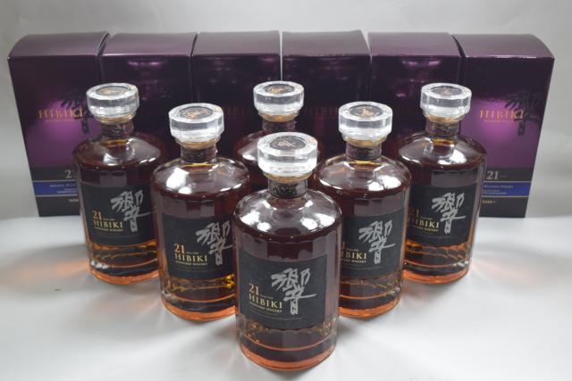 【未開栓】サントリー 響 HIBIKI 21年 700ml 箱付 6本セット 送料込み 【中古】