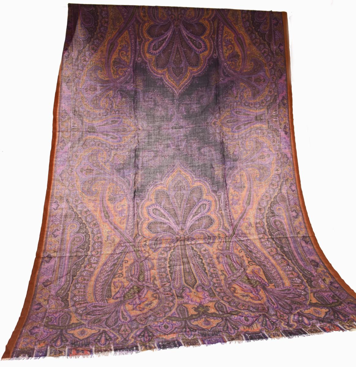 【中古】ETRO エトロ ETRO 大判ストール ショール ペイズリー柄 カシミヤ70% シルク30% レディース ファッション