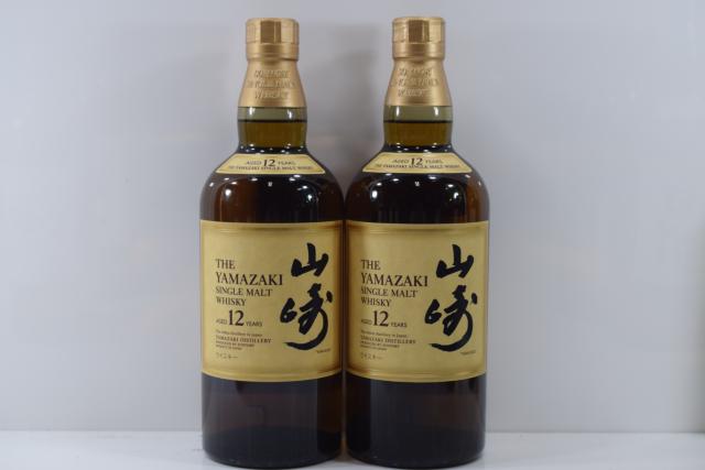 【未開栓】サントリー 山崎 12年 700ml 2本セット 【中古】