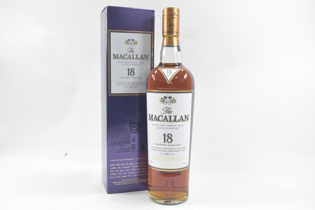 【未開栓】マッカラン MACALLAN 18年 2017 700ml シングルモルト 箱付 【中古】