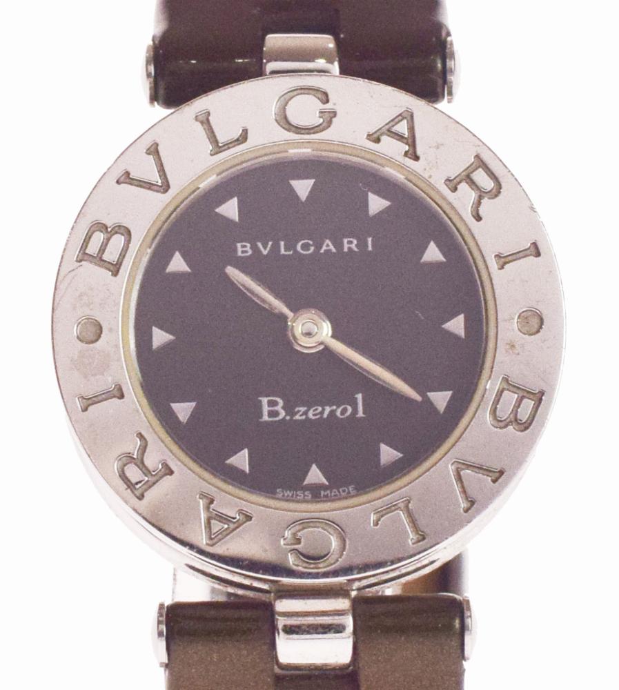 【中古】BVLGARI ブルガリ 動作未確認 ジャンク品 レディース時計 ビーゼロ BZ22S シルバー/ブラック クオーツ時計