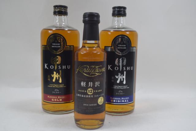 【未開栓】軽井沢 12年 長期貯蔵原酒使用 31年〜12年 ピュアモルト メルシャン 240ml/ 甲州 韮崎 ウイスキー付 【中古】