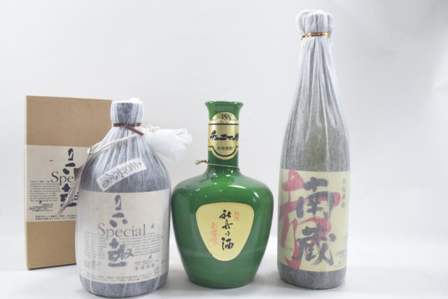 【未開栓】六趣スペシャル 長芋焼酎/秘境 社長の酒 お宝娘/南蔵/本格焼酎 3本セット 送料無料 【中古】