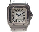 【中古】Cartier カルティエ サントスガルべ SM 新バックル 2423 W20054D6 文 ...