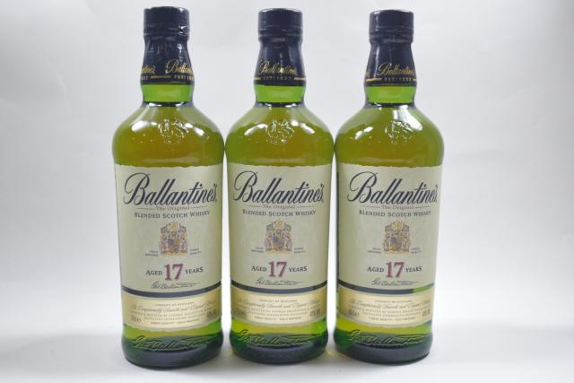 【未開栓】バランタイン BALLANTINE`S 17年 正規輸入品 700ml 3本セット 【中古】