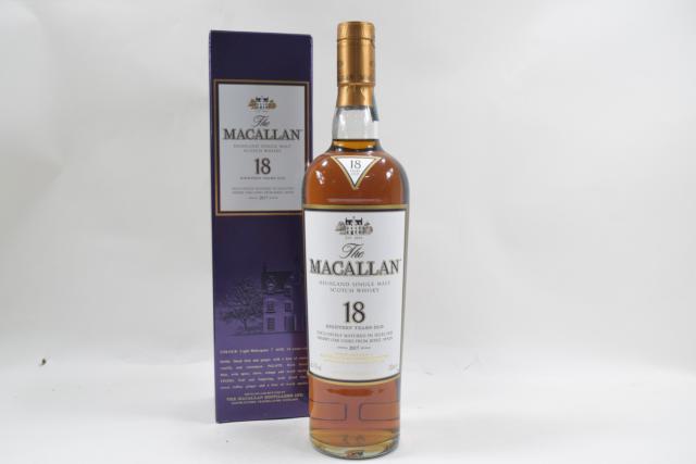 【未開栓】マッカラン MACALLAN 18年 2017 700ml シングルモルト 箱付き 送料込み 【中古】