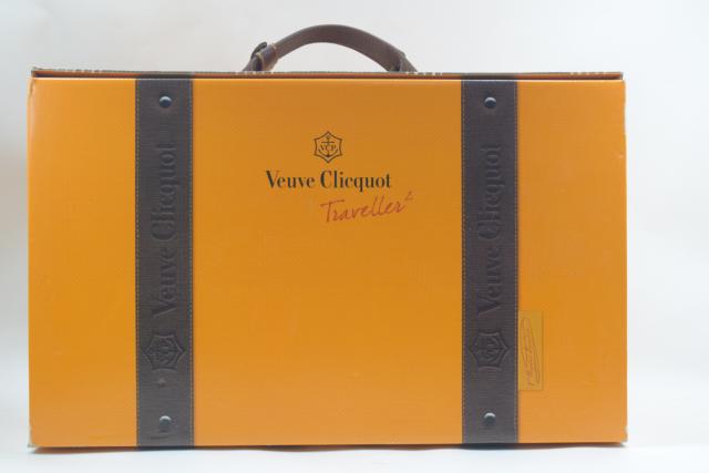 【未開栓】ヴーヴクリコ VEUVE CLICQUOT イエローラベル バッグ グラス2客付 750ml 希少 【中古】