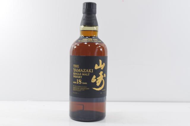 【未開栓】山崎 18年 サントリーシングルモルト 700ml 【中古】