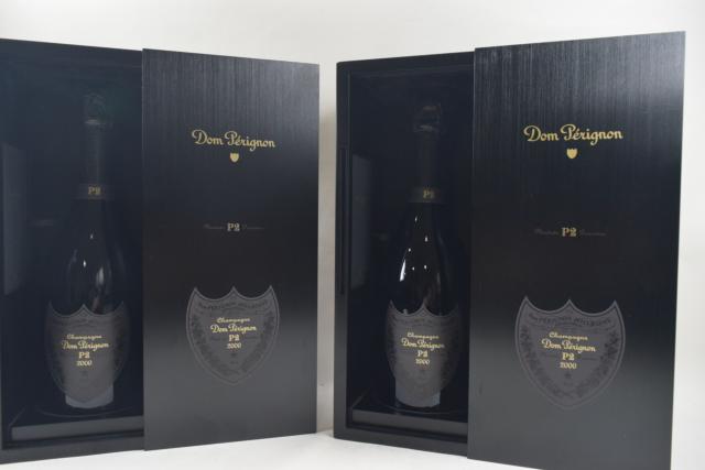 【未開栓】ドンペリニヨン DOM PERIGNON P2 2000 750ml 箱、冊子付 2本セット クール便送料込み 【中古】