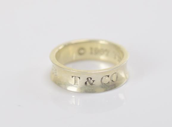 【中古】Tiffany & Co. ティファニー 1837 リング ナロー シルバー SV925 3.6g 指輪