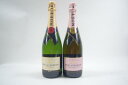 【未開栓】モエ エ シャンドン MOET＆CHANDON 白/ロゼ 750ml 2本セット 【中古】