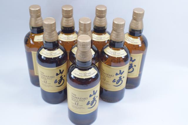 【未開栓】サントリー 山崎 12年 シングルモルト 700ml 8本セット 【中古】