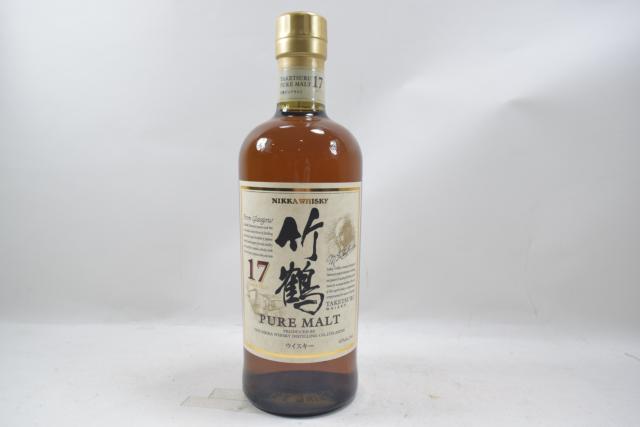 【未開栓】ニッカ NIKKA 竹鶴 17年 TAKETSURU ピュアモルト 700ml ウイスキー 終売品 送料無料 【中古】