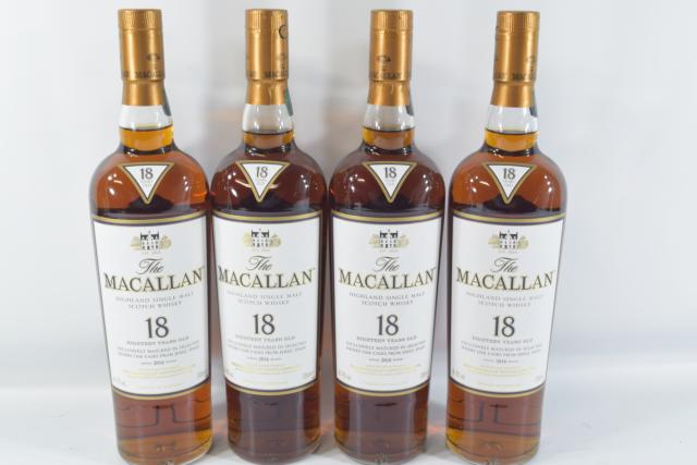 【未開栓】マッカラン MACALLAN 18年 2016 700ml 4本セット 【中古】