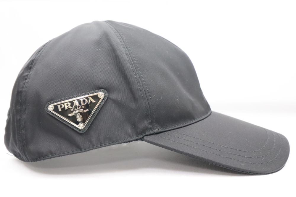 【中古】【美品】PRADA プラダ キャップ ブラック メンズ　レディース　ユニセックス