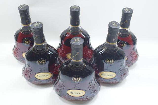 【未開栓】ヘネシー HENNESSY XO 黒キャップ 現行品 700ml コニャック ブランデー 6本セット 送料無料 【中古】