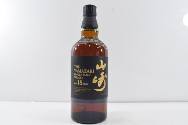 【未開栓】山崎 18年 サントリーシングルモルト 700ml 【中古】